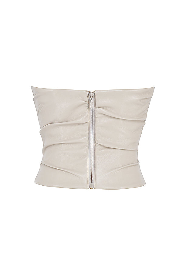 Levoire | Luxe Végétalien Cuir Corset Haut