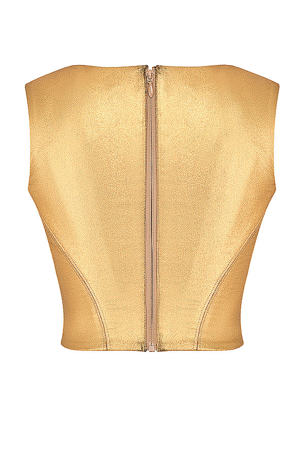 Levoire | Top Corset Doré Du Public
