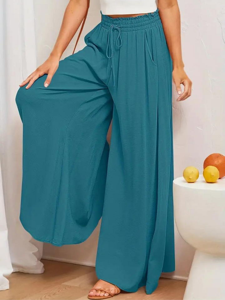 Levoire | Pantalon En Lin Femmes Décontracté Taille Haute Pantalon Pour L'Été