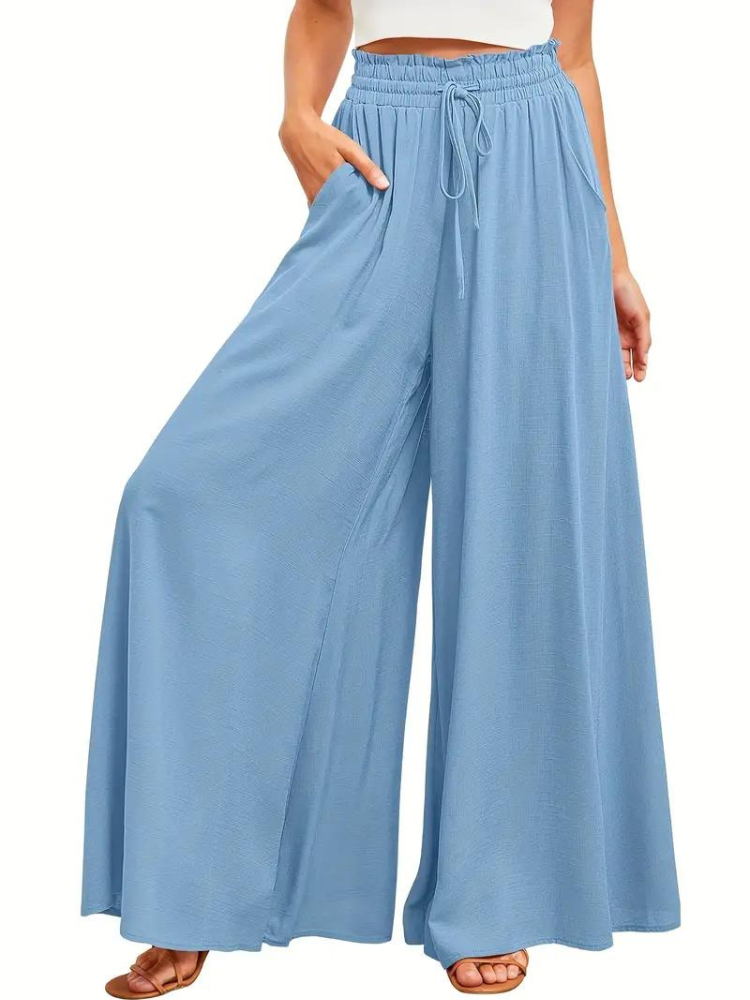 Levoire | Pantalon En Lin Femmes Décontracté Taille Haute Pantalon Pour L'Été