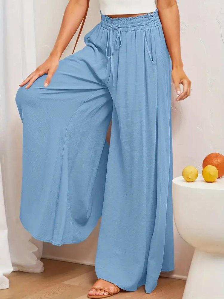 Levoire | Pantalon En Lin Femmes Décontracté Taille Haute Pantalon Pour L'Été