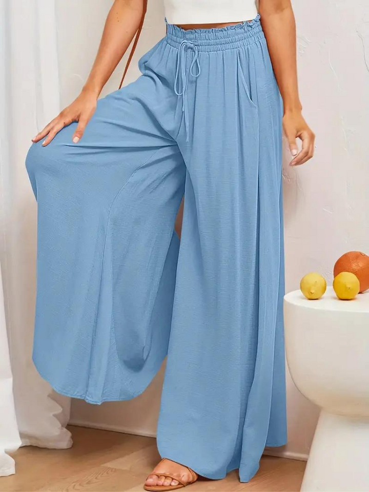 Levoire | Pantalon En Lin Femmes Décontracté Taille Haute Pantalon Pour L'Été