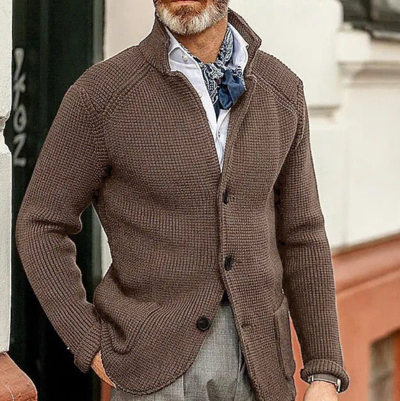 Levoire | Élégant gilet boutonné Braun