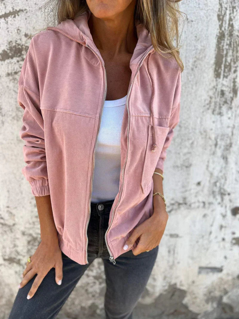 Levoire | La veste à capuche décontractée pour femmes Rosa