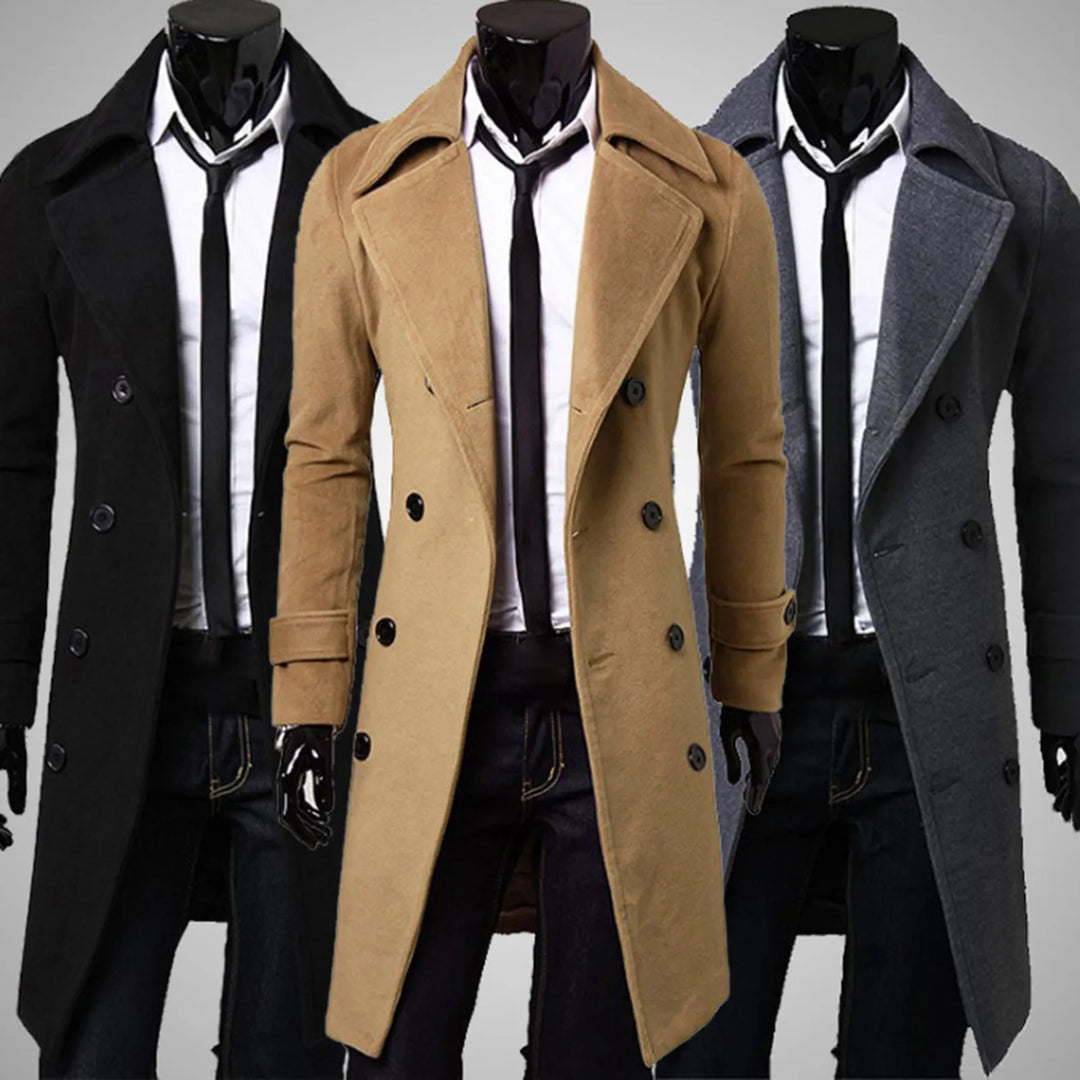 Levoire | Manteau Trench Pour Hommes Avec Double Rangée De Boutons