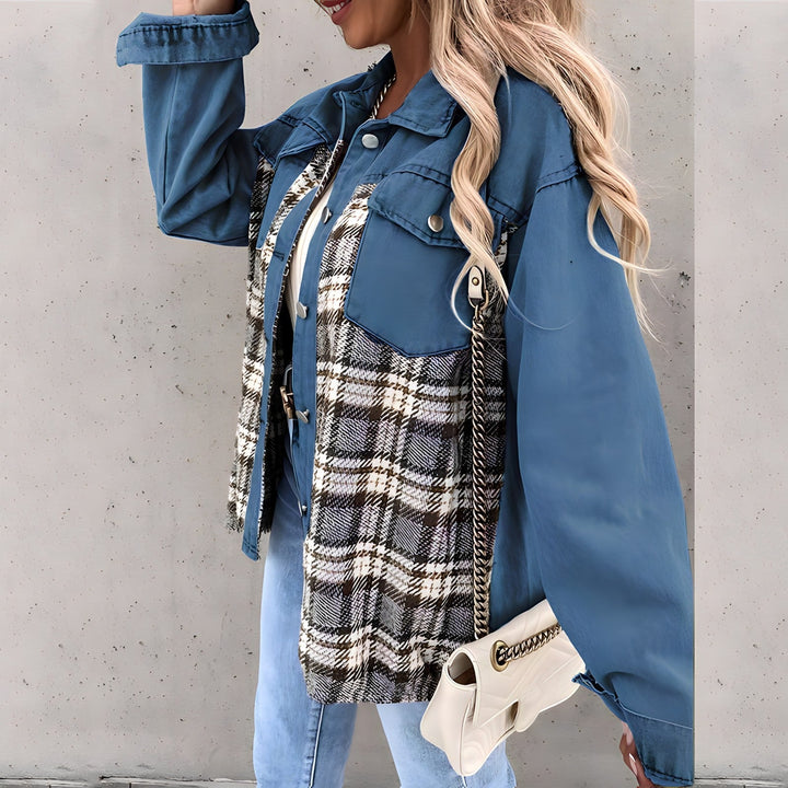 Levoire | Veste À Carreaux Tendance En Grande Taille Pour Femmes