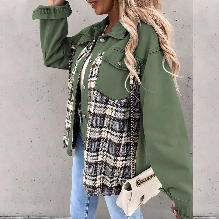 Levoire | Veste À Carreaux Tendance En Grande Taille Pour Femmes