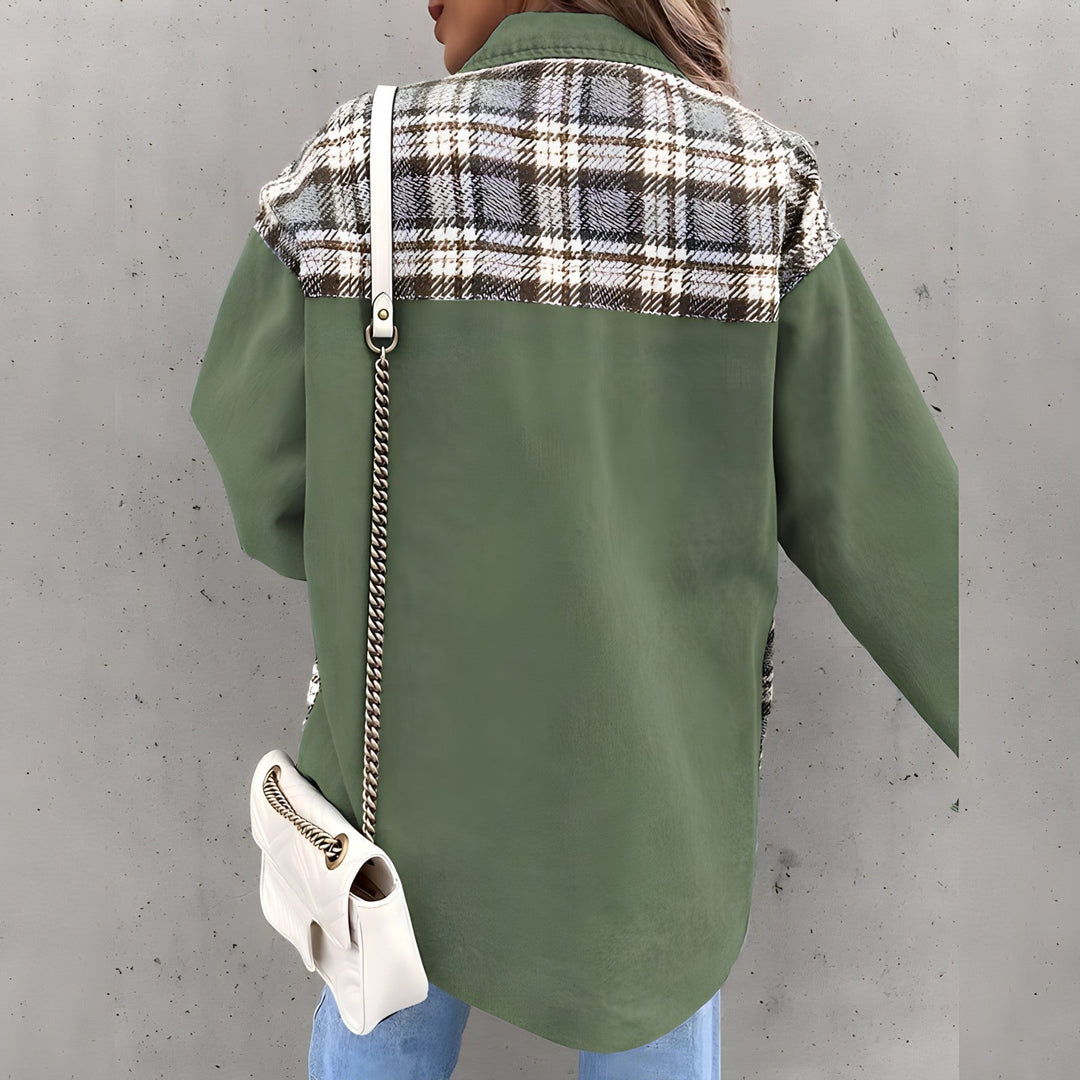 Levoire | Veste À Carreaux Tendance En Grande Taille Pour Femmes