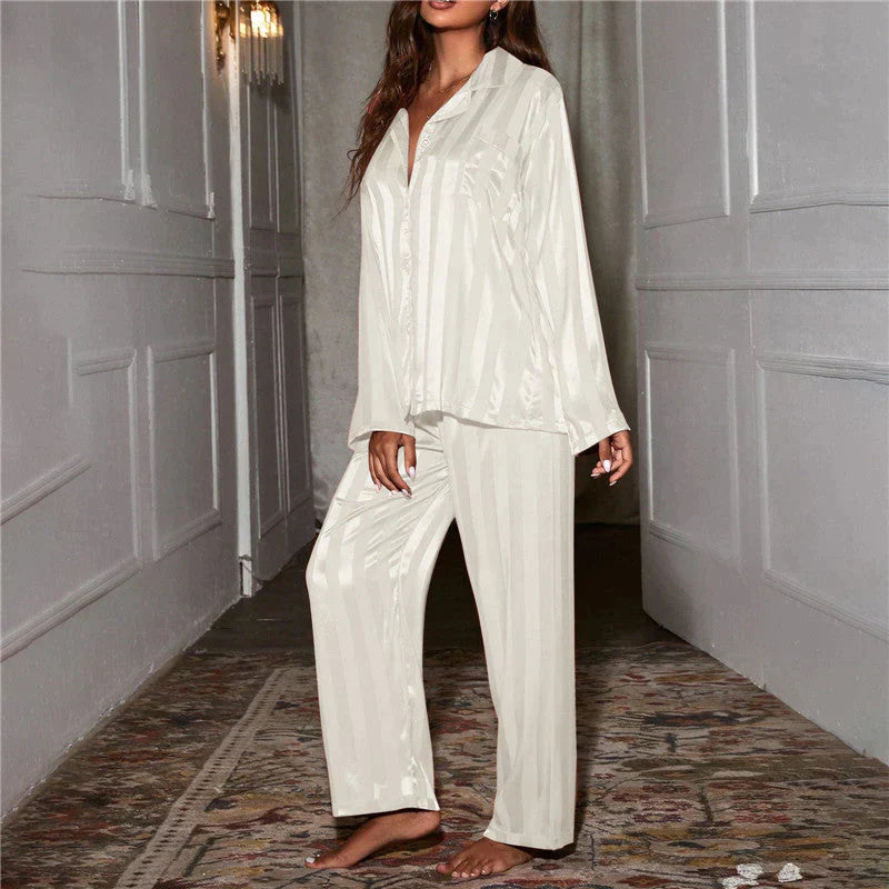 Levoire | Pantalon Satin Blanc