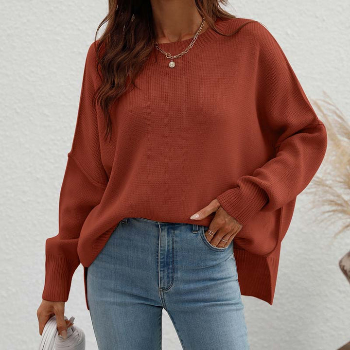 Levoire | En Tricot Décontracté De Couleur Unie Marron