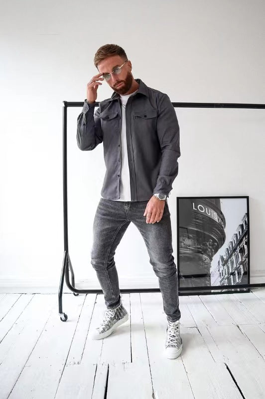 Levoire | Chemise À Boutons Gris foncé