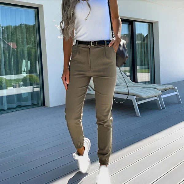 Levoire | Pantalon Slim Fit Mode Pour Femmes Vert foncé