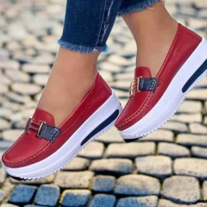 Levoire | Chaussures De Confort Orthopédique Élégantes Rouge