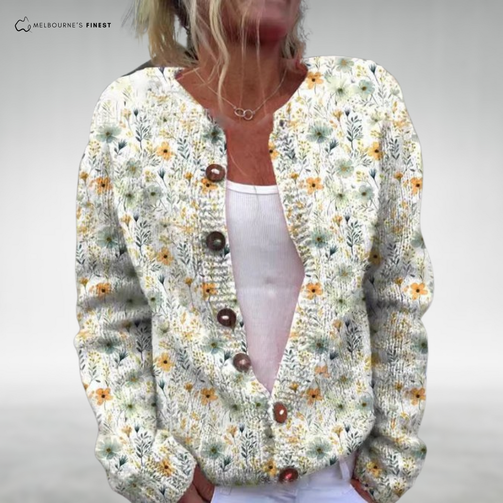 Levoire | Gilet Tricoté Élégant Vert