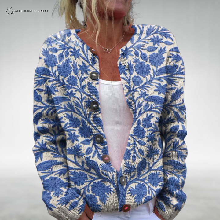 Levoire | Gilet Tricoté Élégant Bleu