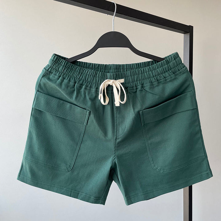 Levoire | Rento Court Été Élastique Taille Vert foncé