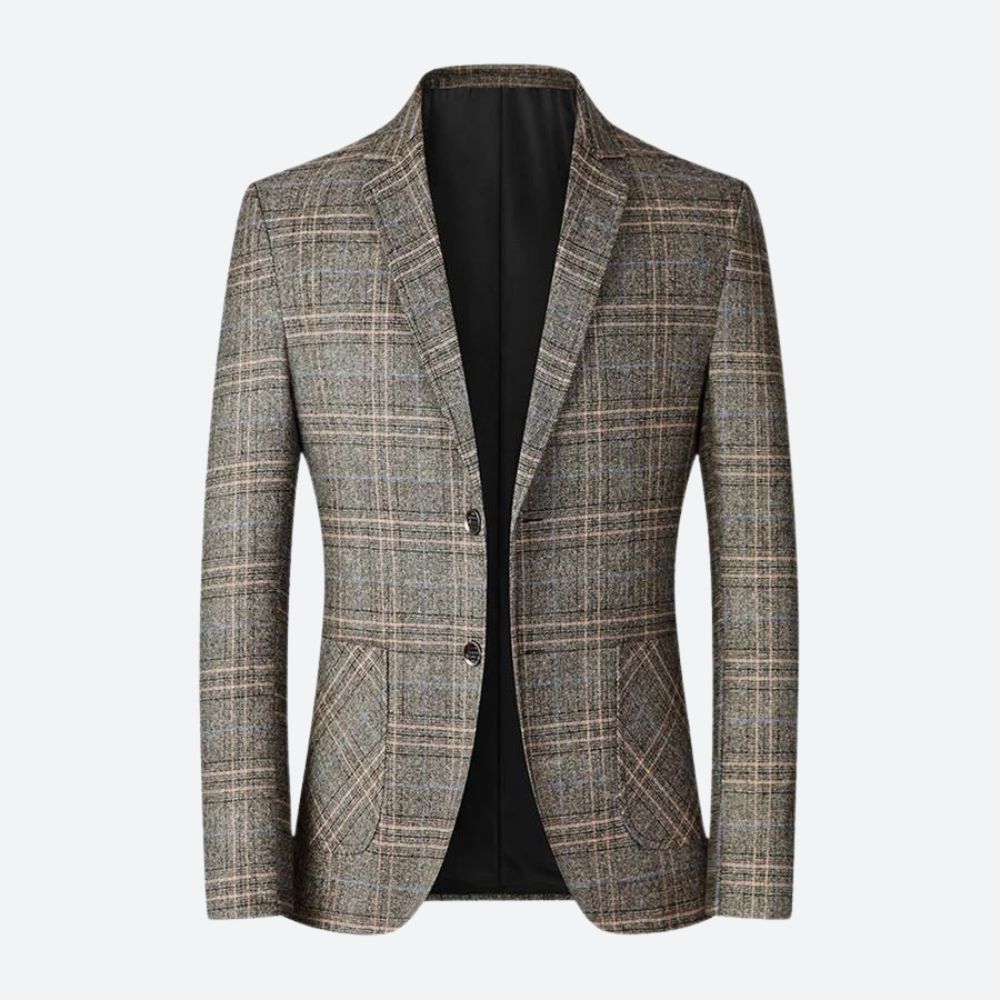 Levoire | Blazer Décontracté Pour Homme Kaki