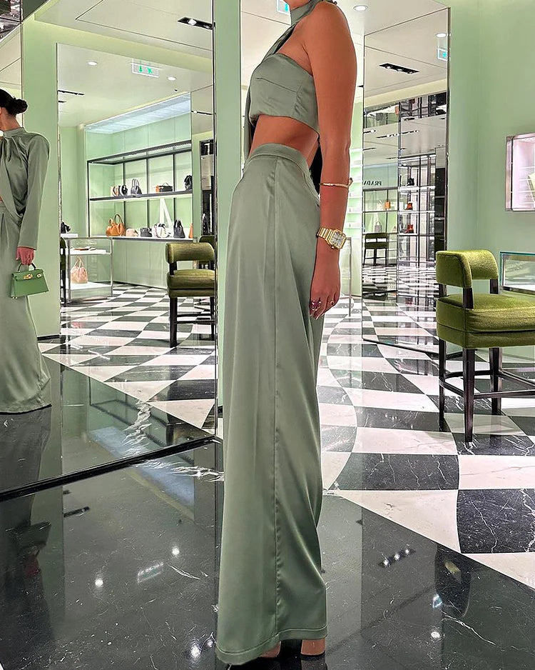 Levoire | Haut En Satin Élégant & Pantalon