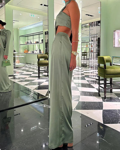 Levoire | Haut En Satin Élégant & Pantalon