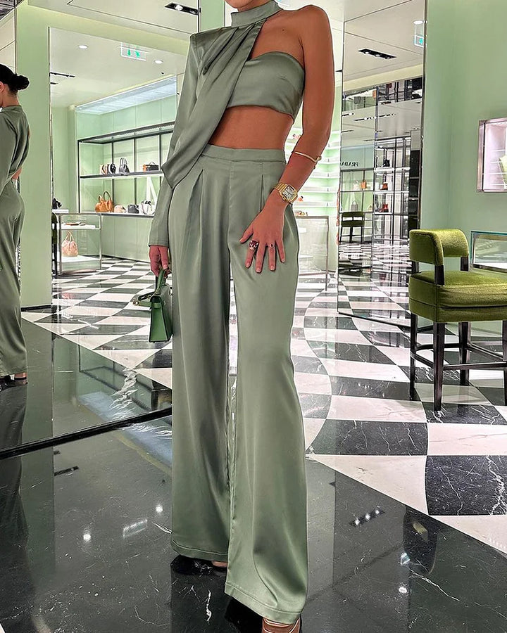 Levoire | Haut En Satin Élégant & Pantalon