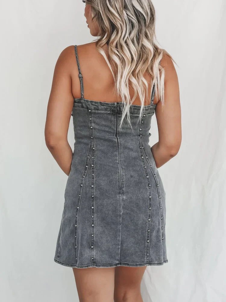 Levoire | Robe De Fête En Denim Élégante Pour Femmes