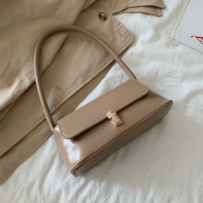 Levoire | Sac À Main Élégant Classique Pour Toute Occasion Khaki 25cm x 12cm x 8cm