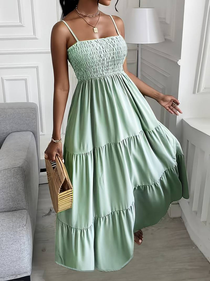 Levoire | Robe Cami Décontractée Avec Décolleté Droit Bleu clair