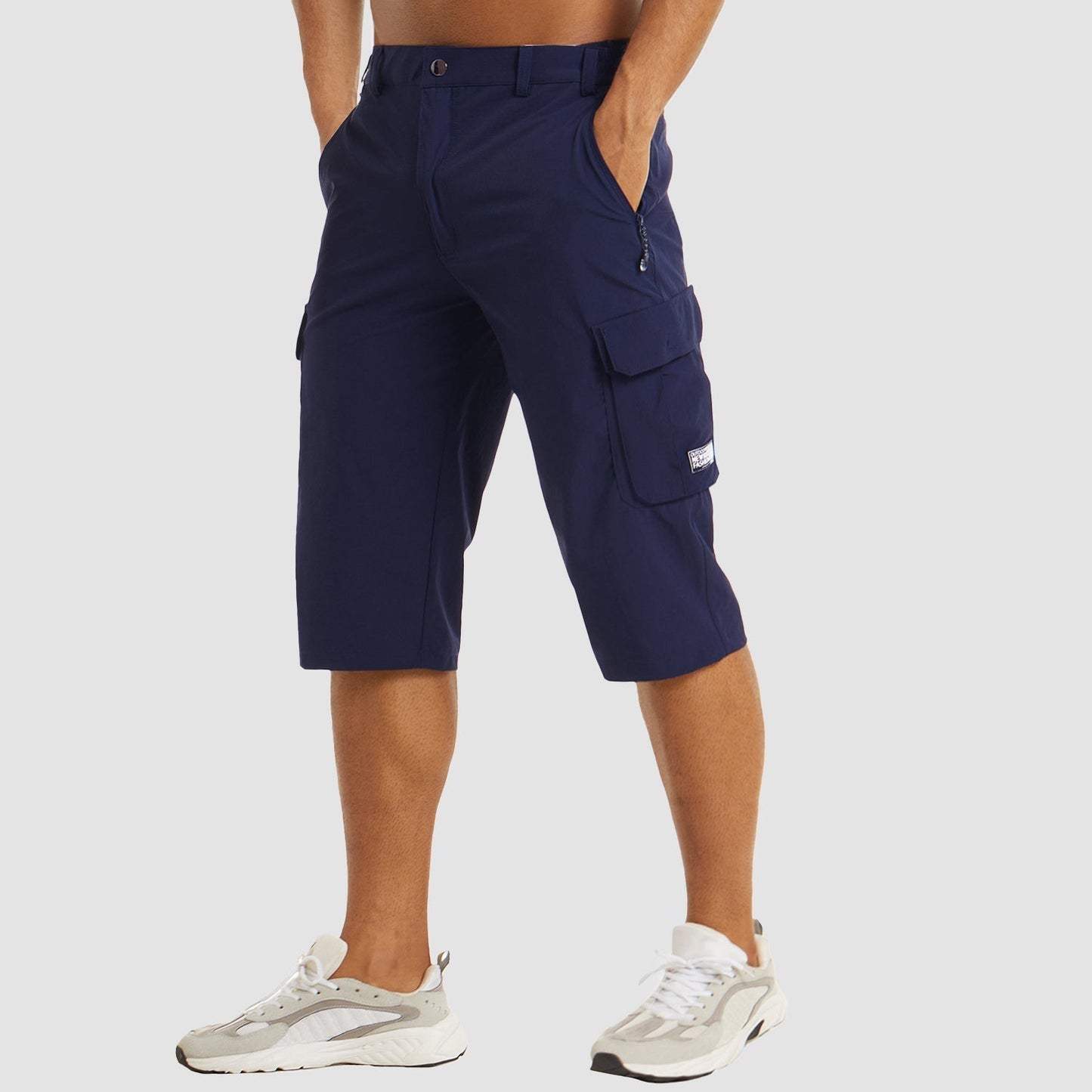 Levoire | Pantalons Cargo Courts À Séchage Rapide Bleu foncé