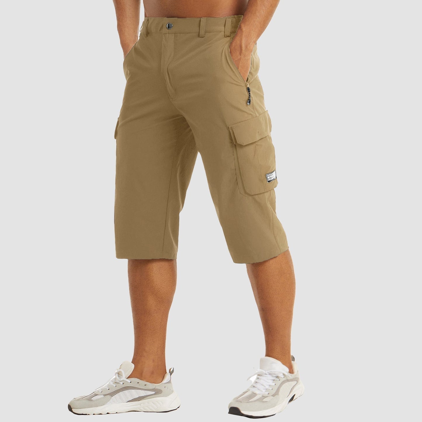 Levoire | Pantalons Cargo Courts À Séchage Rapide Khaki