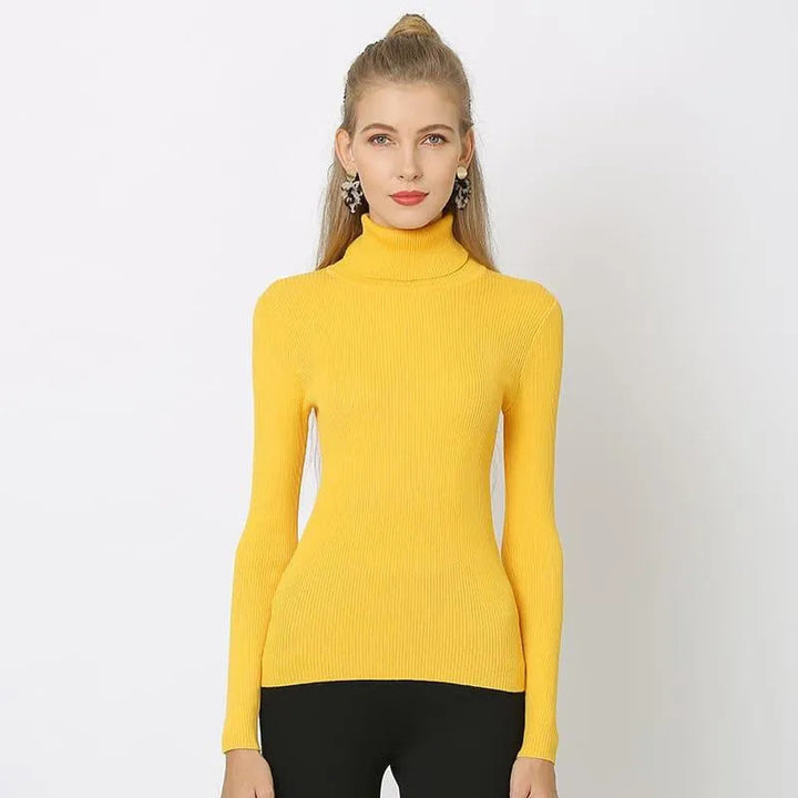 Levoire | Pull à col haut intégré Curcuma
