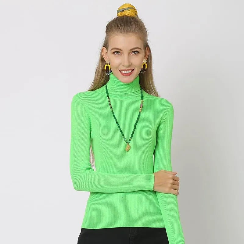 Levoire | Pull à col haut intégré Vert profond