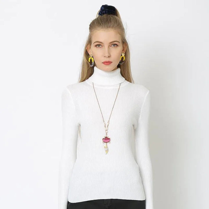 Levoire | Pull à col haut intégré Blanc