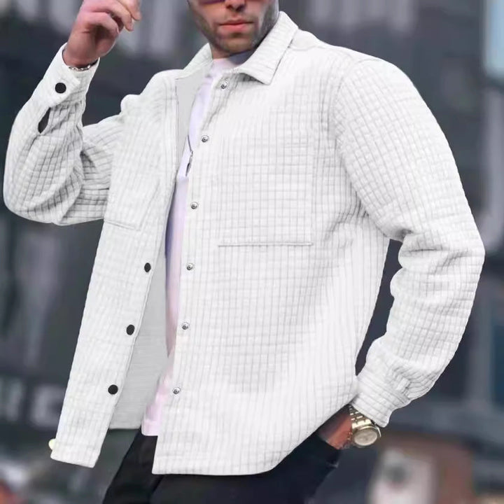 Levoire | Veste Chemise Matelassée Élégante Blanc