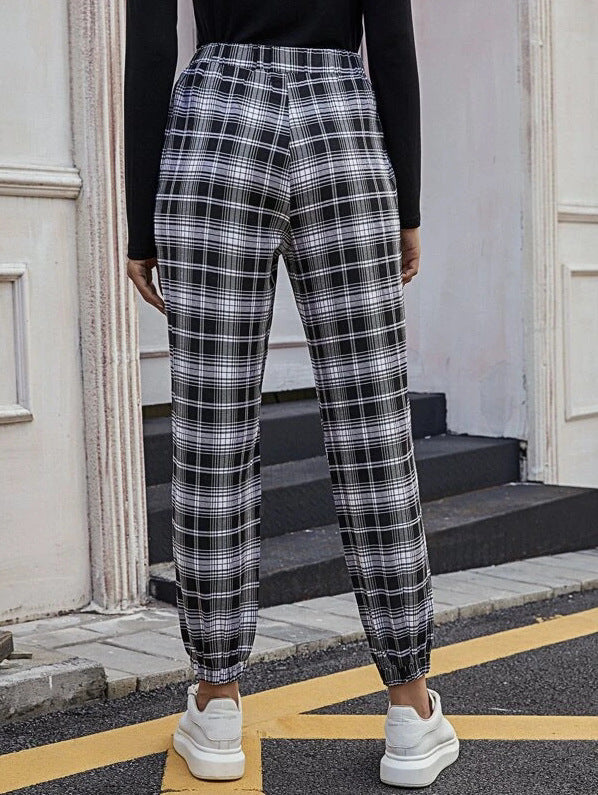 Levoire | Pantalons De Survêtement À Carreaux Élégants