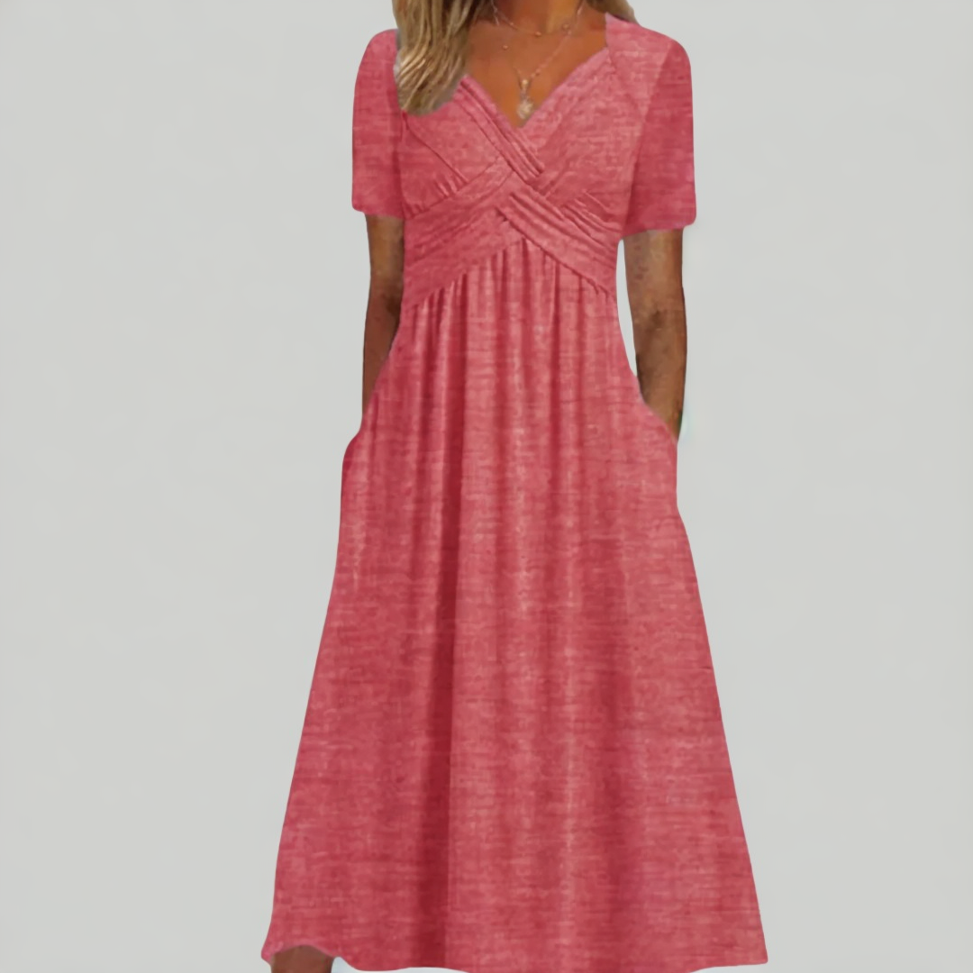 Levoire | Robe Flatteuse Avec Une Touche Élégante Rosa