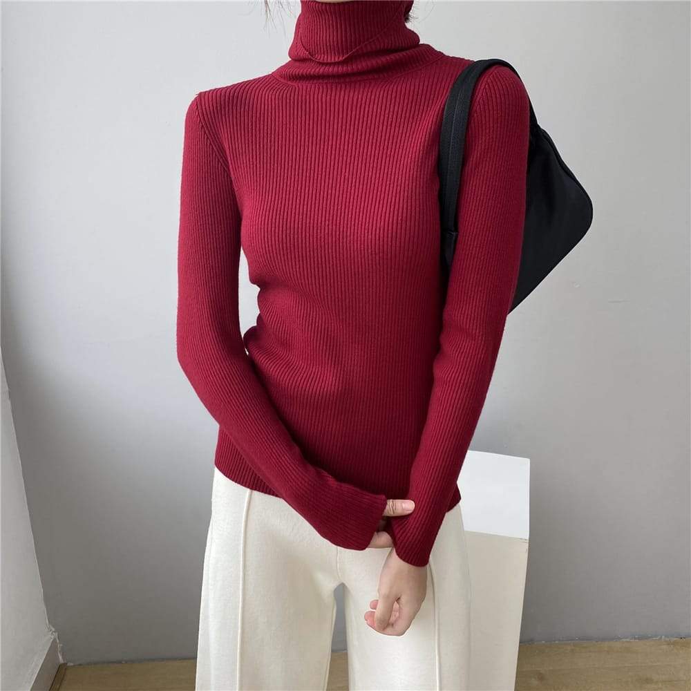 Levoire | pull à col rond à manches longues Une taille Bordeaux