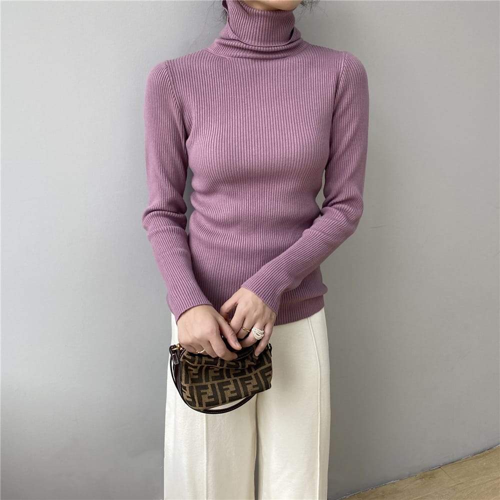 Levoire | pull à col rond à manches longues Une taille Violet