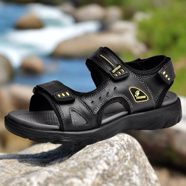 Levoire | Sandales De Camping/Outdoor Ergonomiques Sandales De Trekking Pour Hommes Noir