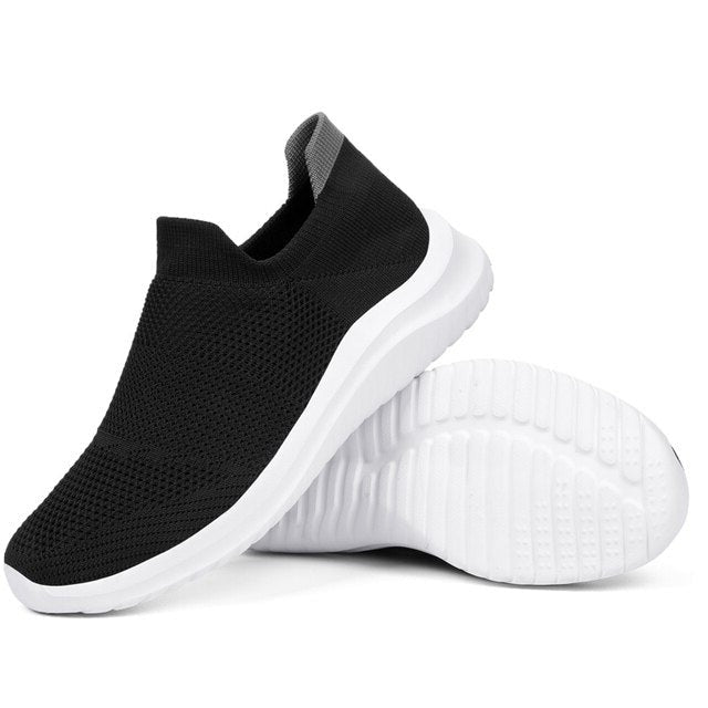 Levoire | Chaussures Pour Hommes Très Confortables À Bout Large Noir Blanc