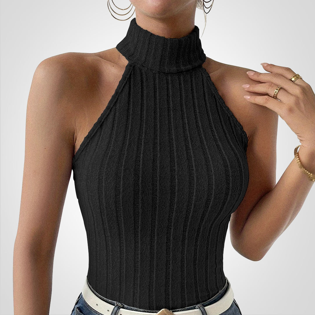 Levoire | Haut De Tricot Sans Manches Noir