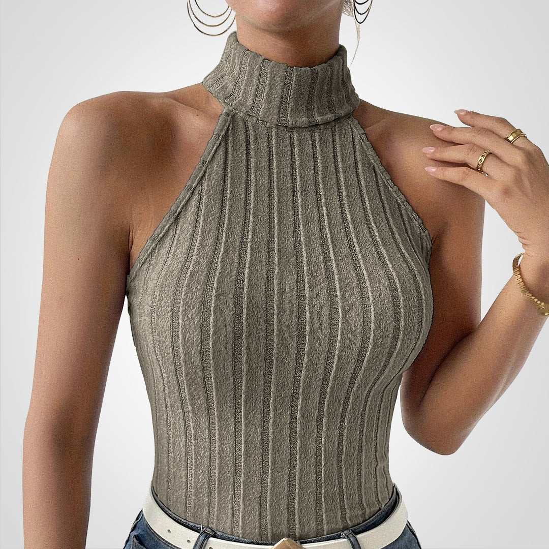 Levoire | Haut De Tricot Sans Manches Khaki