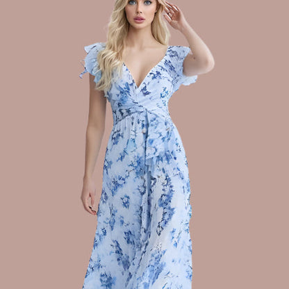 Levoire | Robe Maxi Élégante Avec Motif Floral