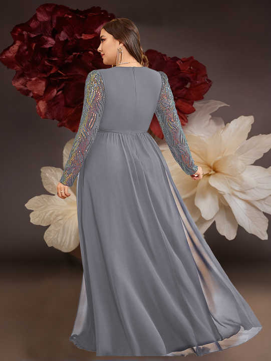 Levoire | Robes Maxi Élégantes Robe De Soirée À Manches Longues