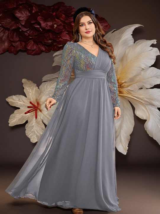 Levoire | Robes Maxi Élégantes Robe De Soirée À Manches Longues