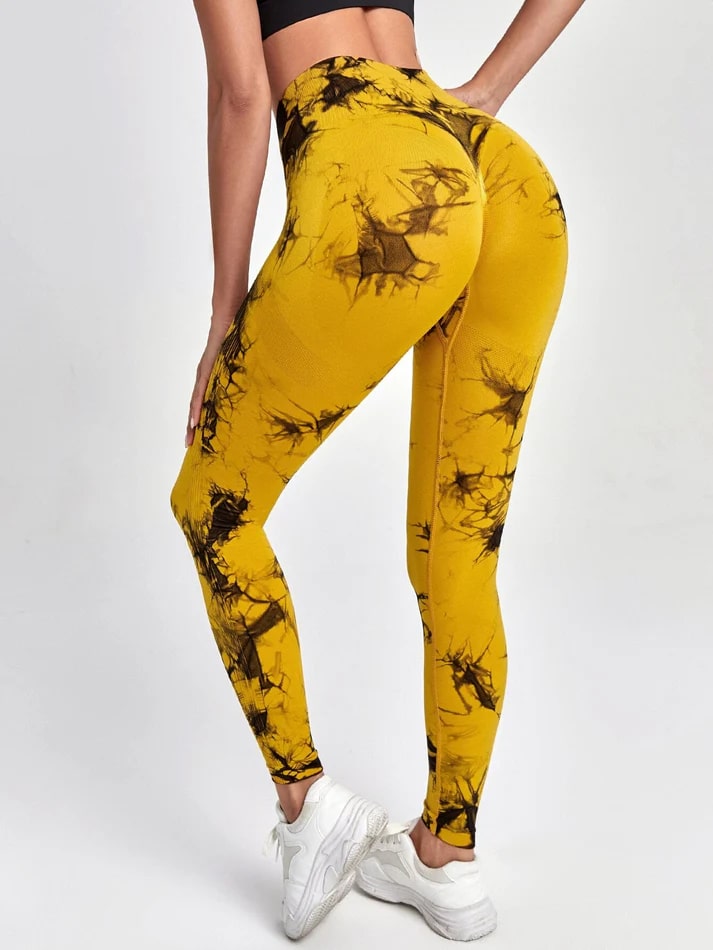 Levoire | Leggings Taille Haute Tendance Pour Femmes Jaune