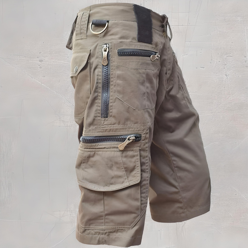 Levoire | Shorts Avec Plusieurs Pochettes Pour Hommes Khaki
