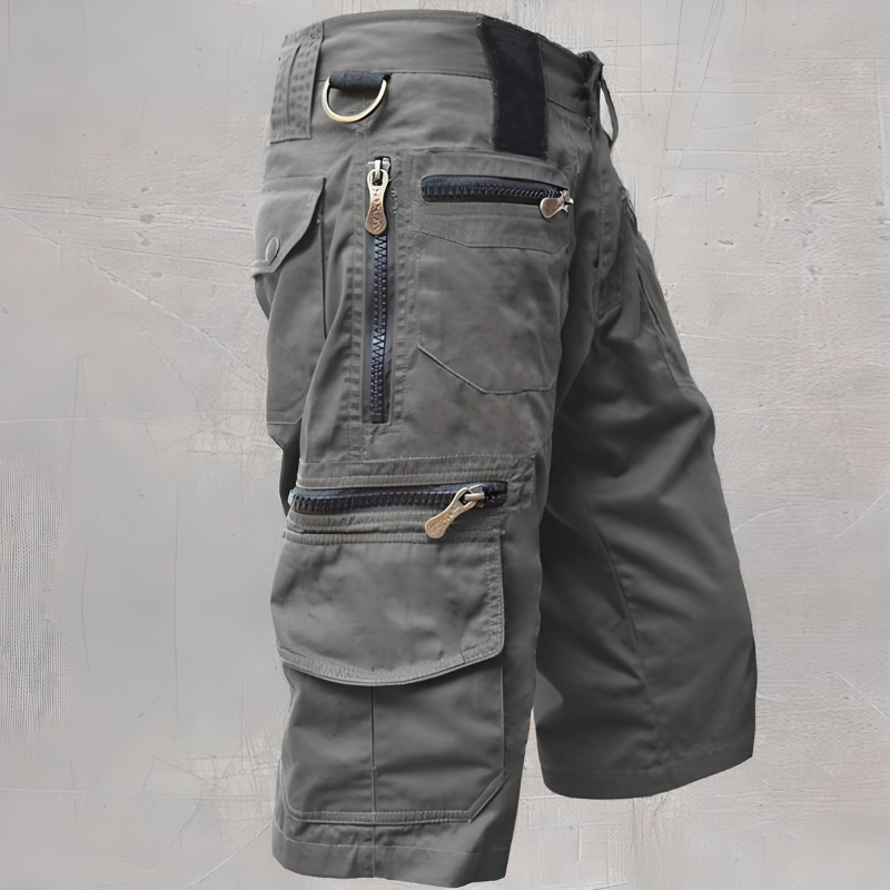 Levoire | Shorts Avec Plusieurs Pochettes Pour Hommes Gris