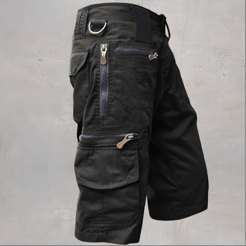 Levoire | Shorts Avec Plusieurs Pochettes Pour Hommes Noir