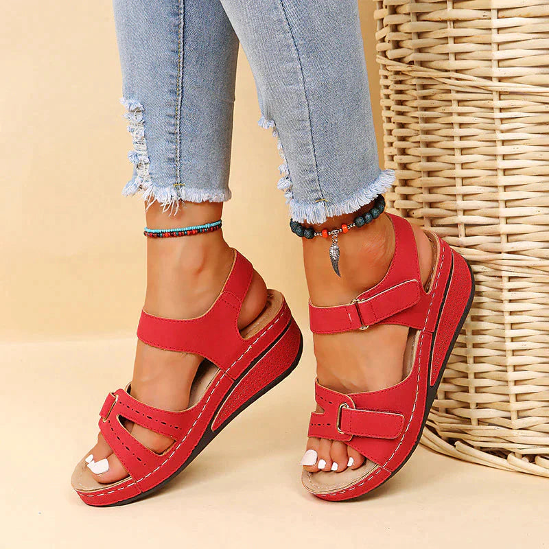 Levoire | Sandales Orthopédiques Chaussures De Randonnée Confortables Que Vous Souhaitez Porter Toute La Journée Rouge