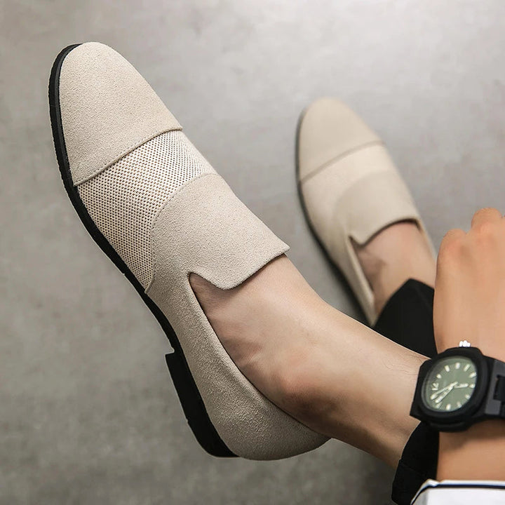 Levoire | Mocassins En Cuir Luxe Pour Hommes Effet Givré